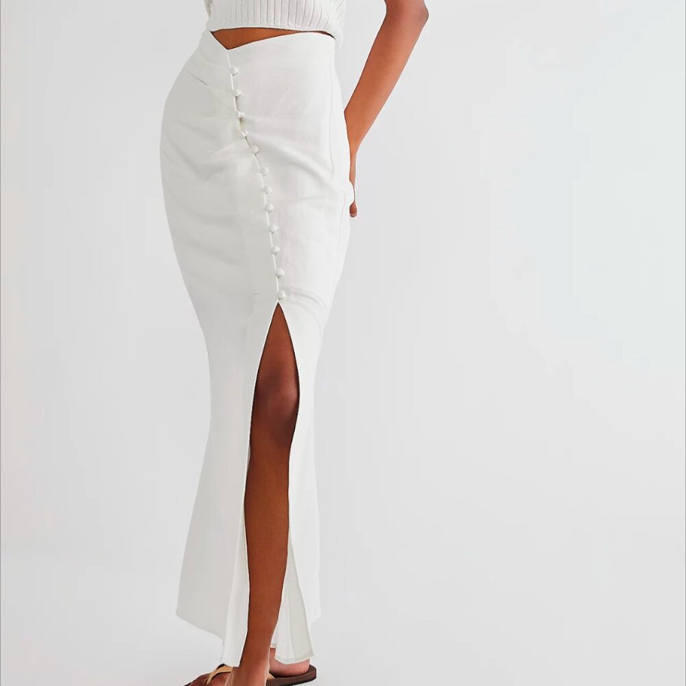 Significant Other Linen Camilla Skirt NWT
